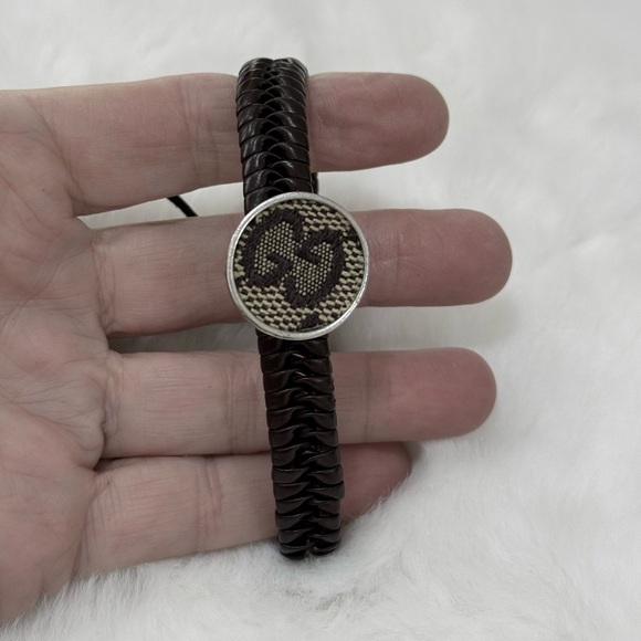 Gucci Jewelry - Gucci upcycled Brown Woven Bracelet
